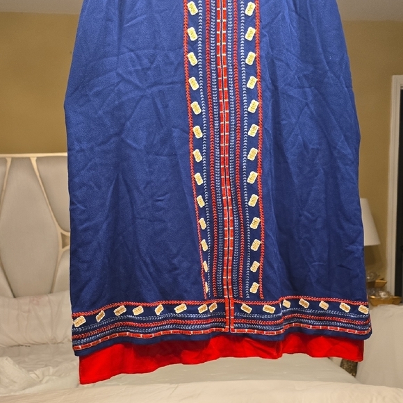 THML Blue and Red Mini Dress - Picture 3 of 14